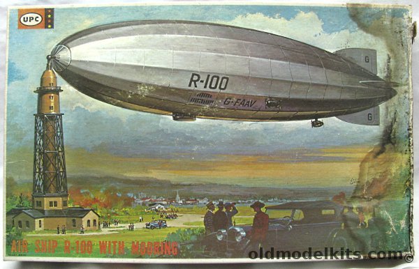 UPC 1/500 Airship R-100 with Mooring Mast (ex-Frog), 5040-500 plastic model kit